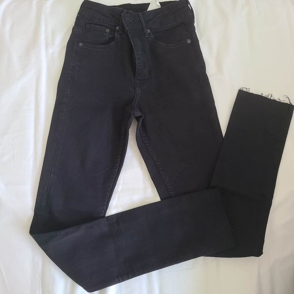 H&M Skinny High Waist Black Jean's Size 25